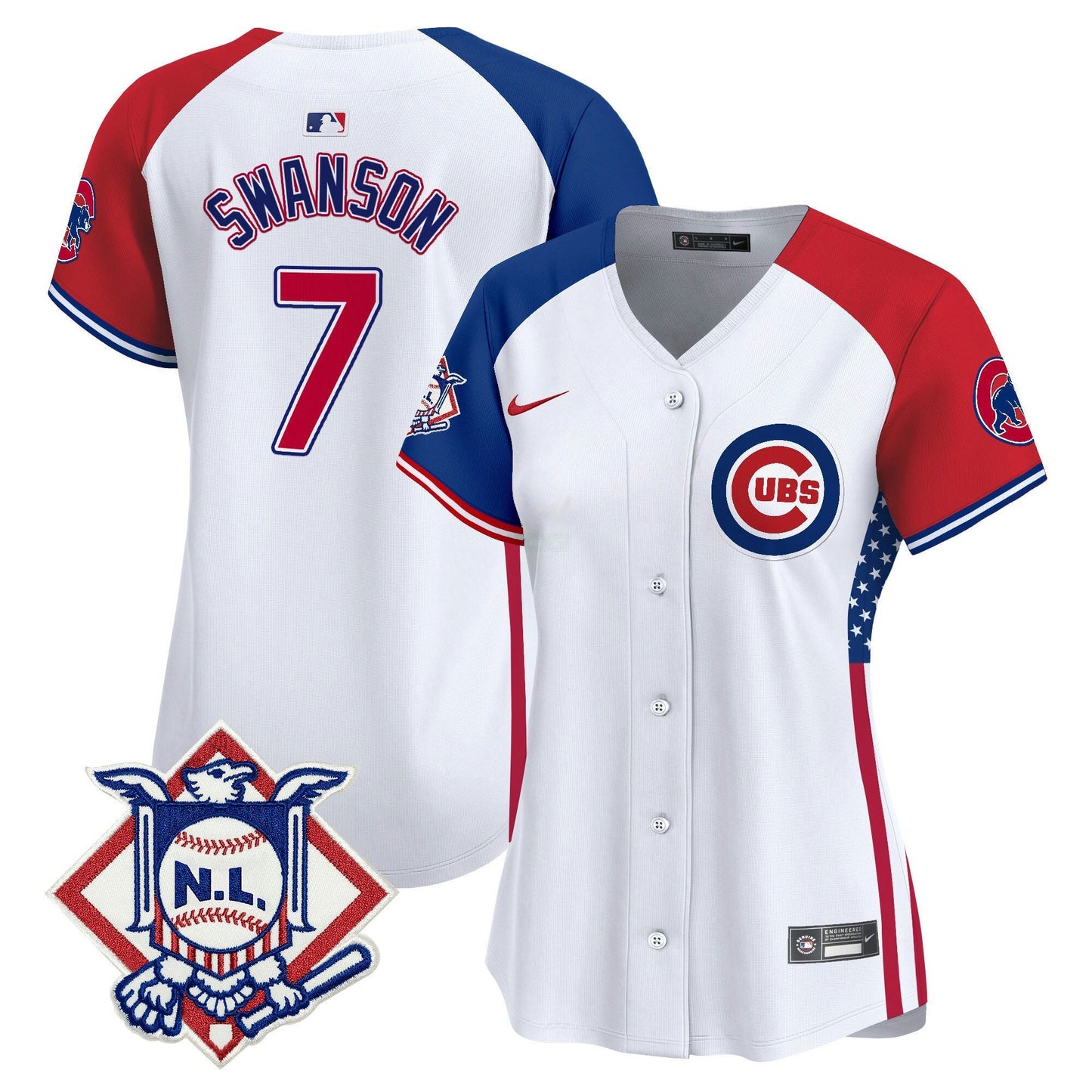 Camisa MLB Women’s Chicago 2024 Fourth of July Vapor Premier Limited Jersey V3