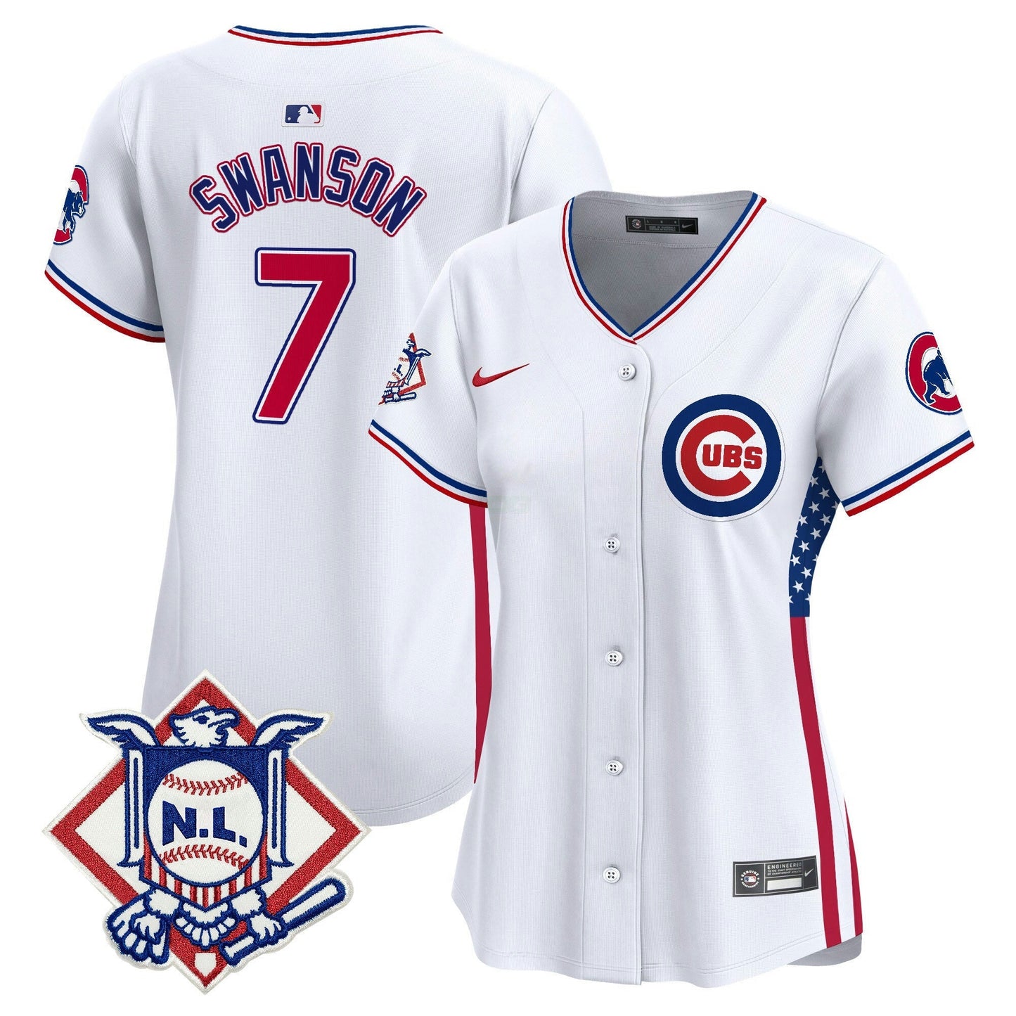 Camisa MLB Women’s Chicago 2024 Fourth of July Vapor Premier Limited Jersey V3