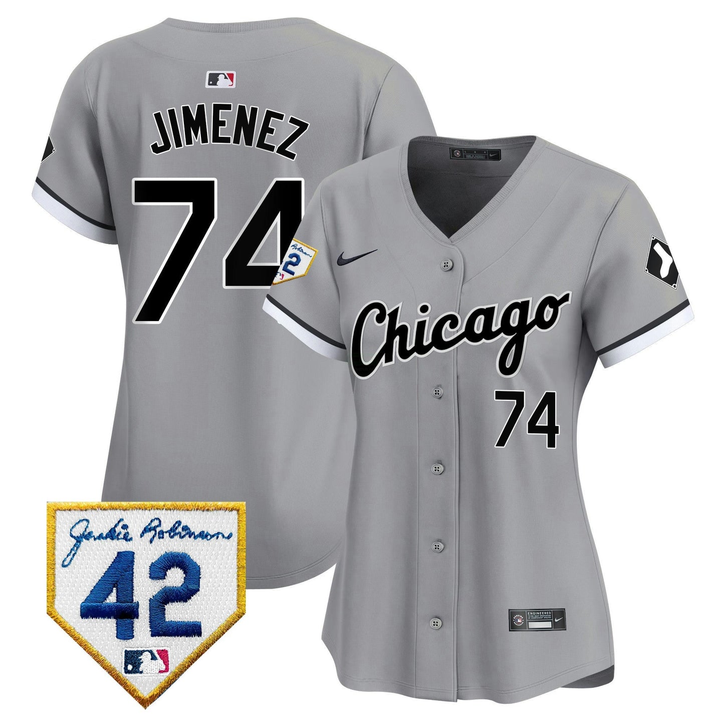 Camisa MLB Women’s Chicago 2024 Jackie Robinson Patch Vapor Premier Limited Jersey