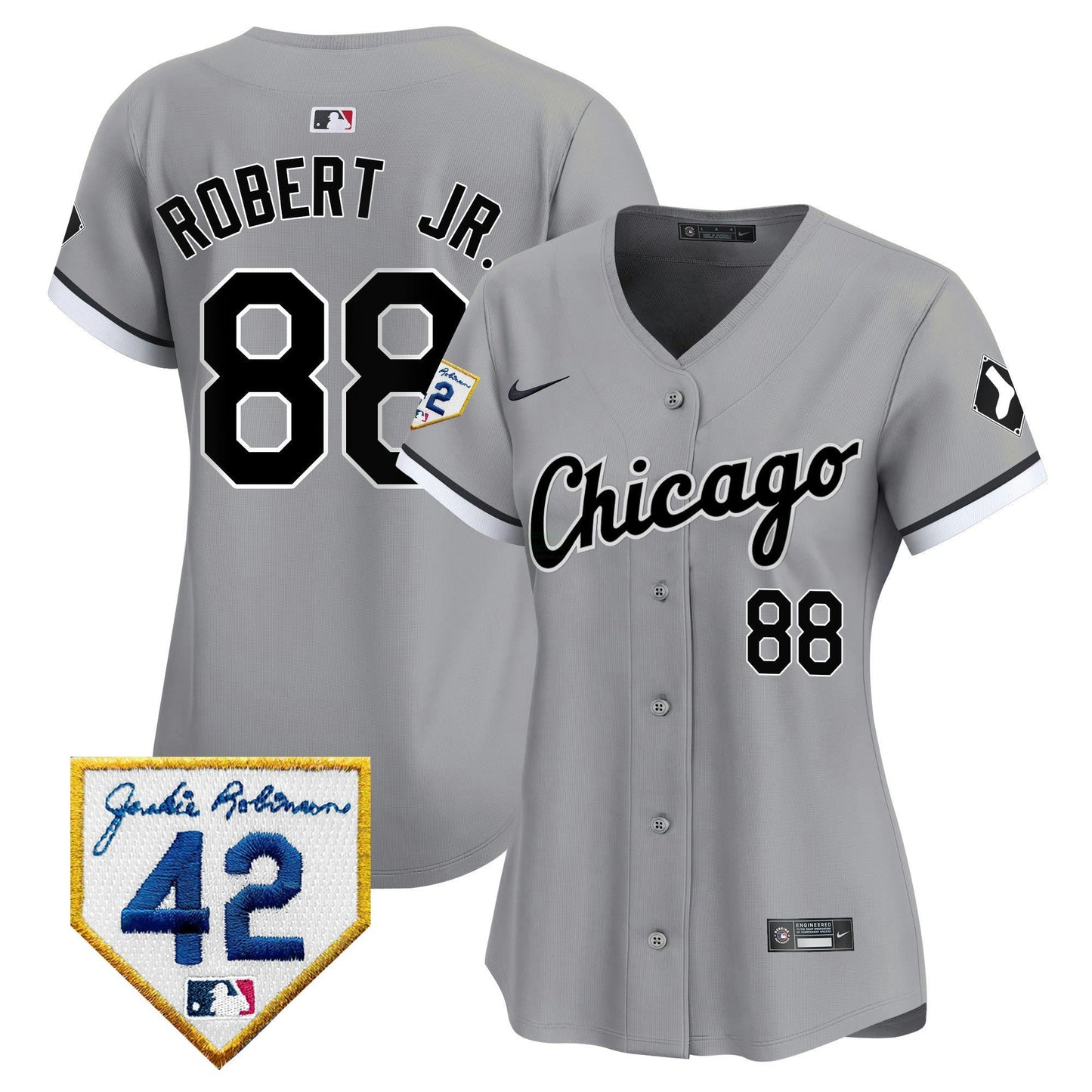 Camisa MLB Women’s Chicago 2024 Jackie Robinson Patch Vapor Premier Limited Jersey