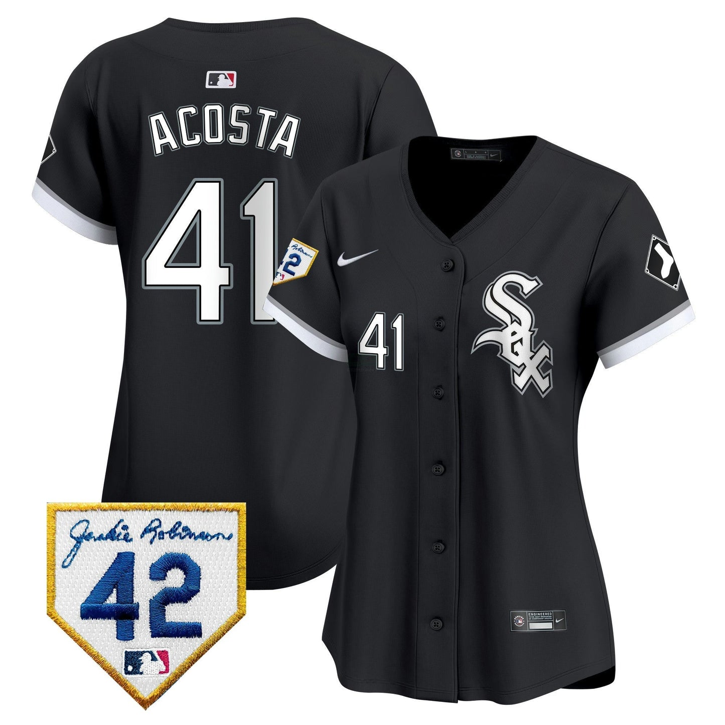 Camisa MLB Women’s Chicago 2024 Jackie Robinson Patch Vapor Premier Limited Jersey