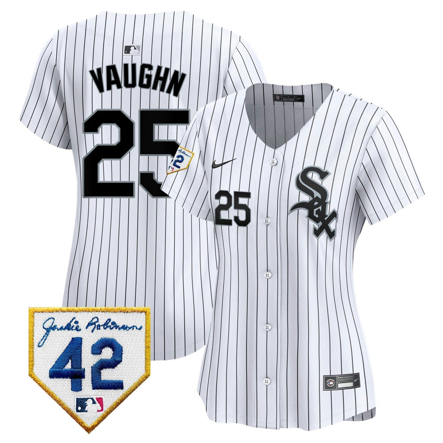 Camisa MLB Women’s Chicago 2024 Jackie Robinson Patch Vapor Premier Limited Jersey