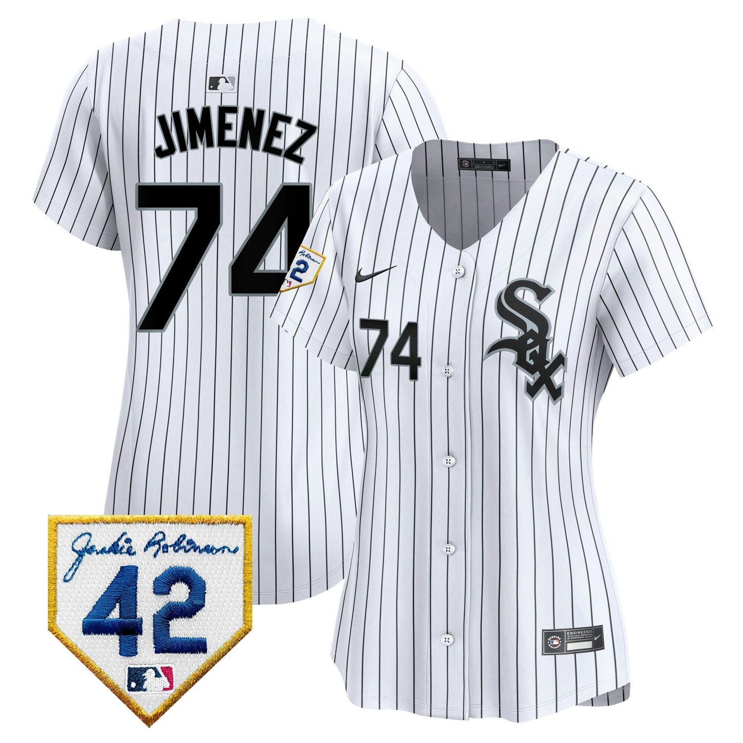 Camisa MLB Women’s Chicago 2024 Jackie Robinson Patch Vapor Premier Limited Jersey