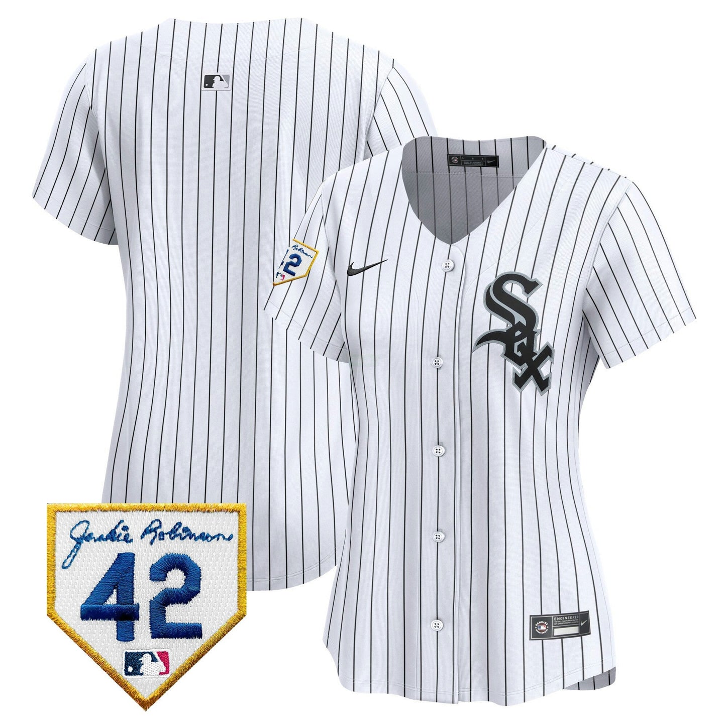 Camisa MLB Women’s Chicago 2024 Jackie Robinson Patch Vapor Premier Limited Jersey