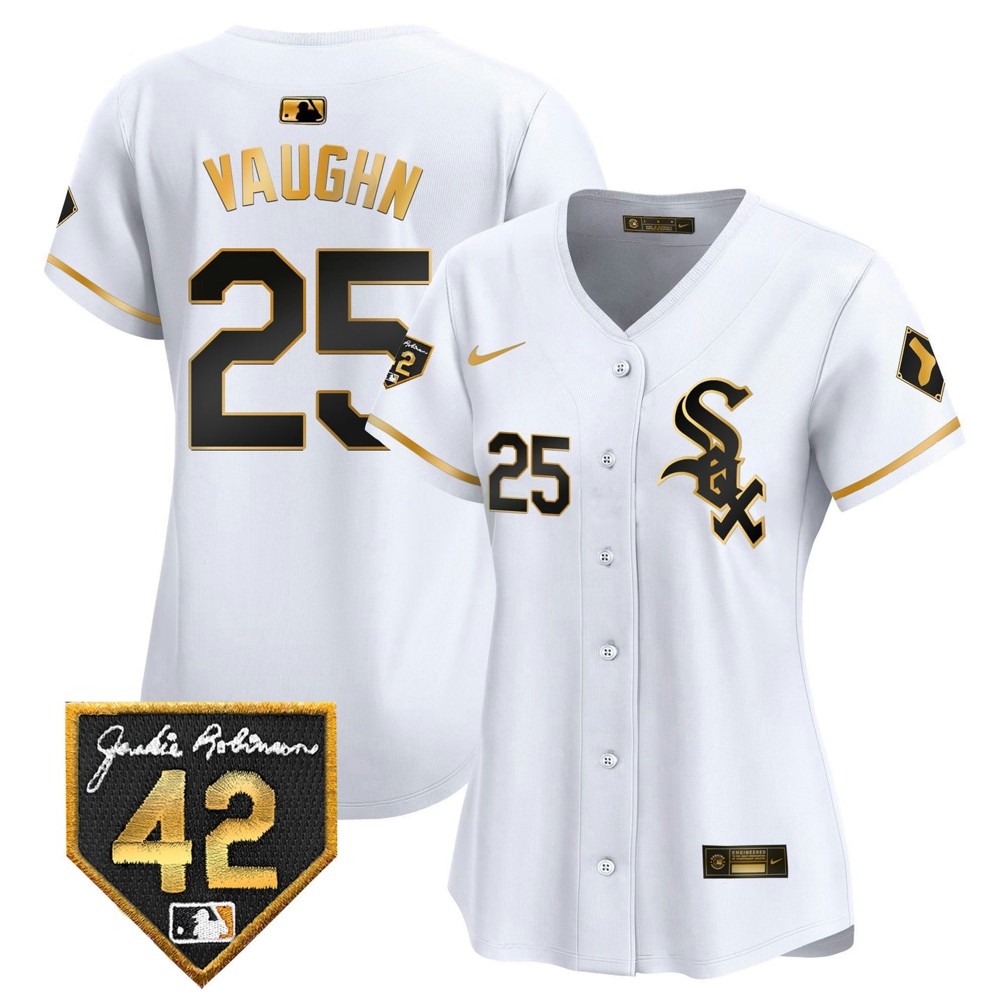 Camisa MLB Women’s Chicago 2024 Jackie Robinson Patch Vapor Premier Limited Jersey