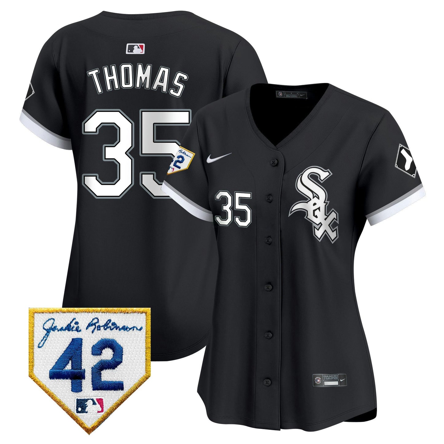 Camisa MLB Women’s Chicago 2024 Jackie Robinson Patch Vapor Premier Limited Jersey