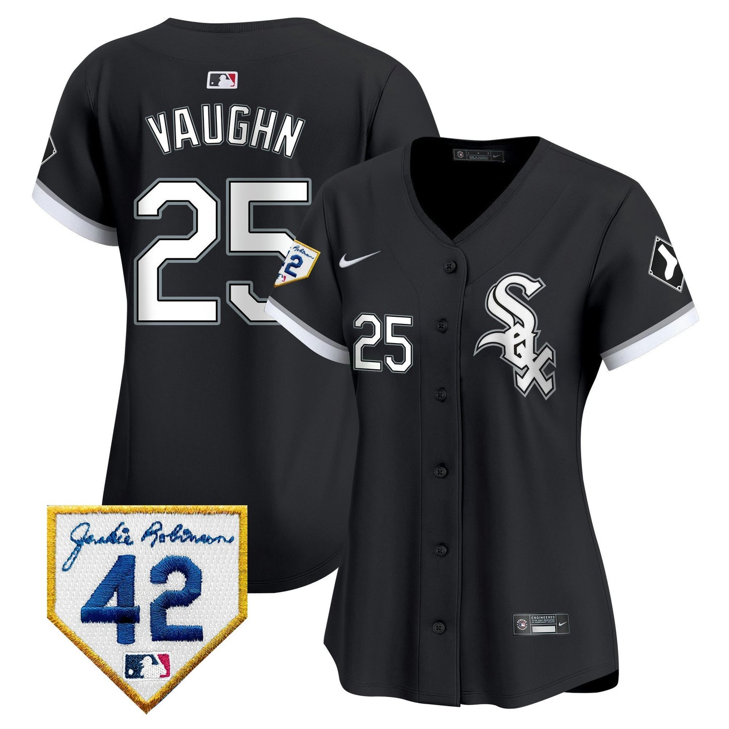 Camisa MLB Women’s Chicago 2024 Jackie Robinson Patch Vapor Premier Limited Jersey