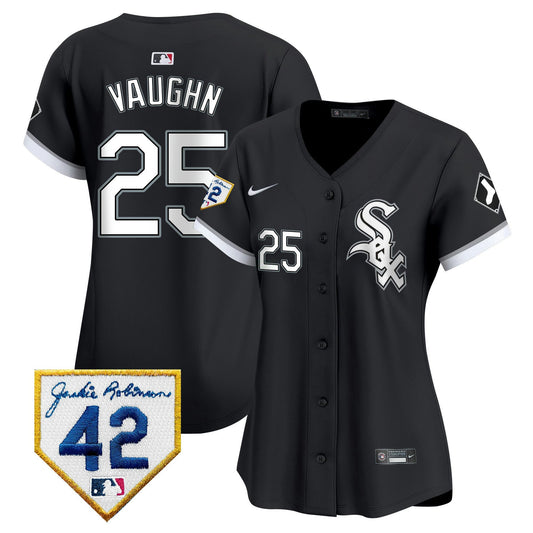 Camisa MLB Women’s Chicago 2024 Jackie Robinson Patch Vapor Premier Limited Jersey