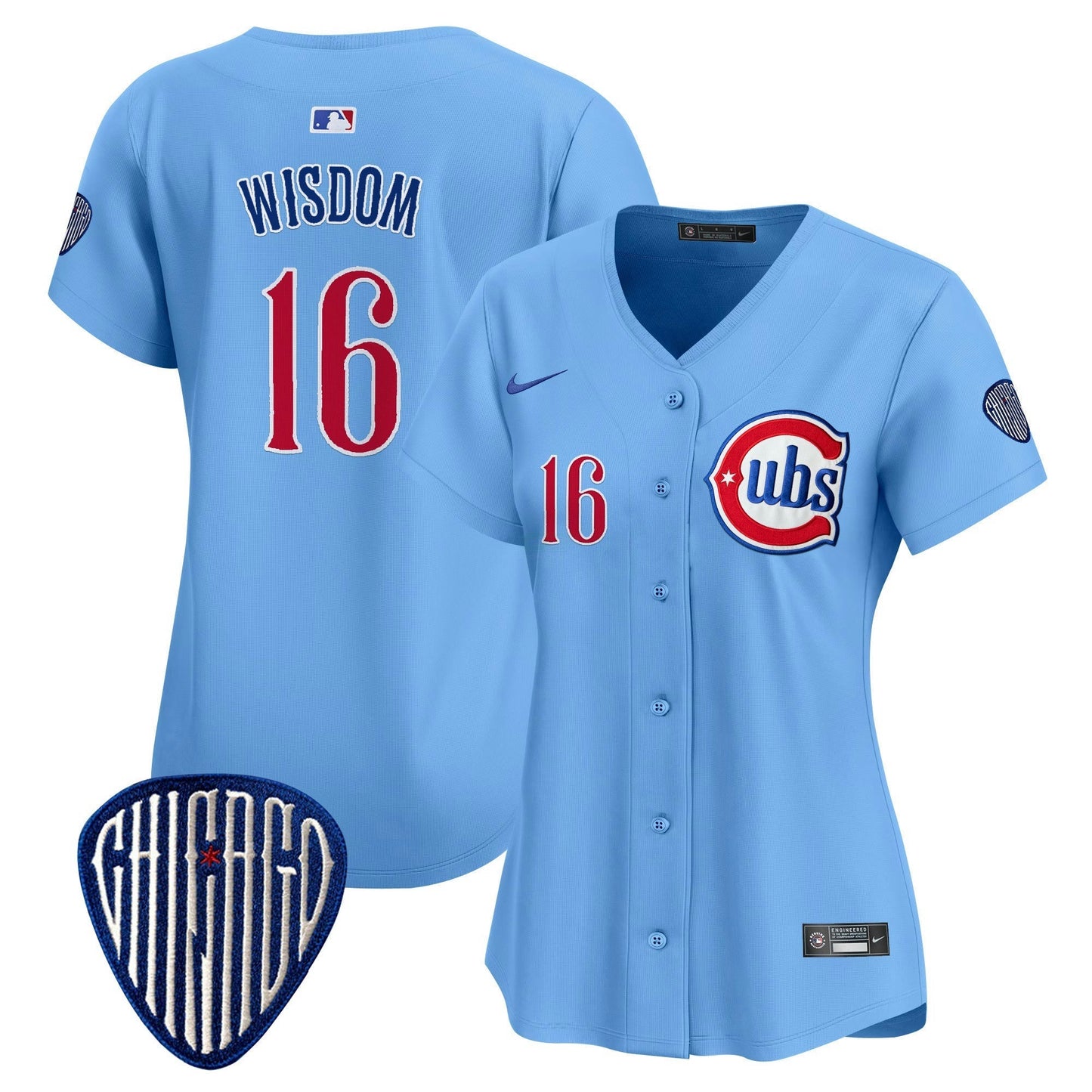 Camisa MLB Women’s Chicago Blue Alternativa Vapor Premier Limited Jersey