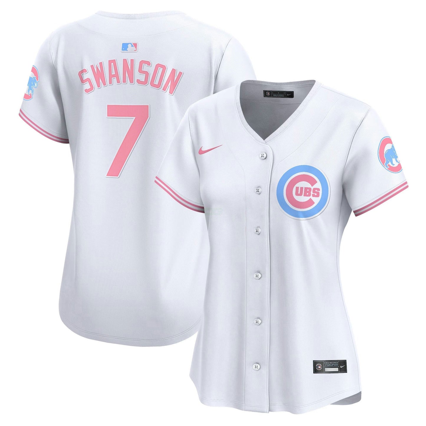 Camisa MLB Women’s Chicago Bubblegum Pink Vapor Premier Limited Jersey