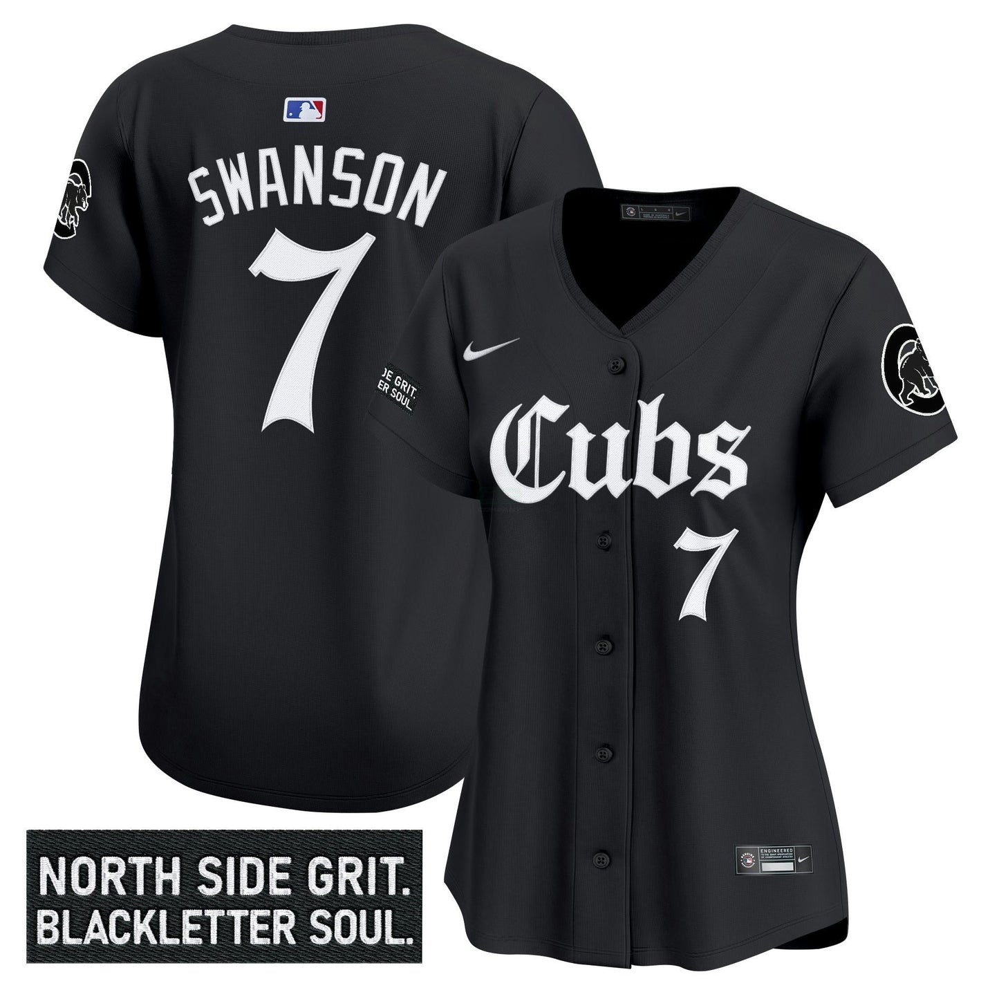 Camisa MLB Women’s Chicago ‘Gothic North Side Edition’ Vapor Premier Limited Jersey