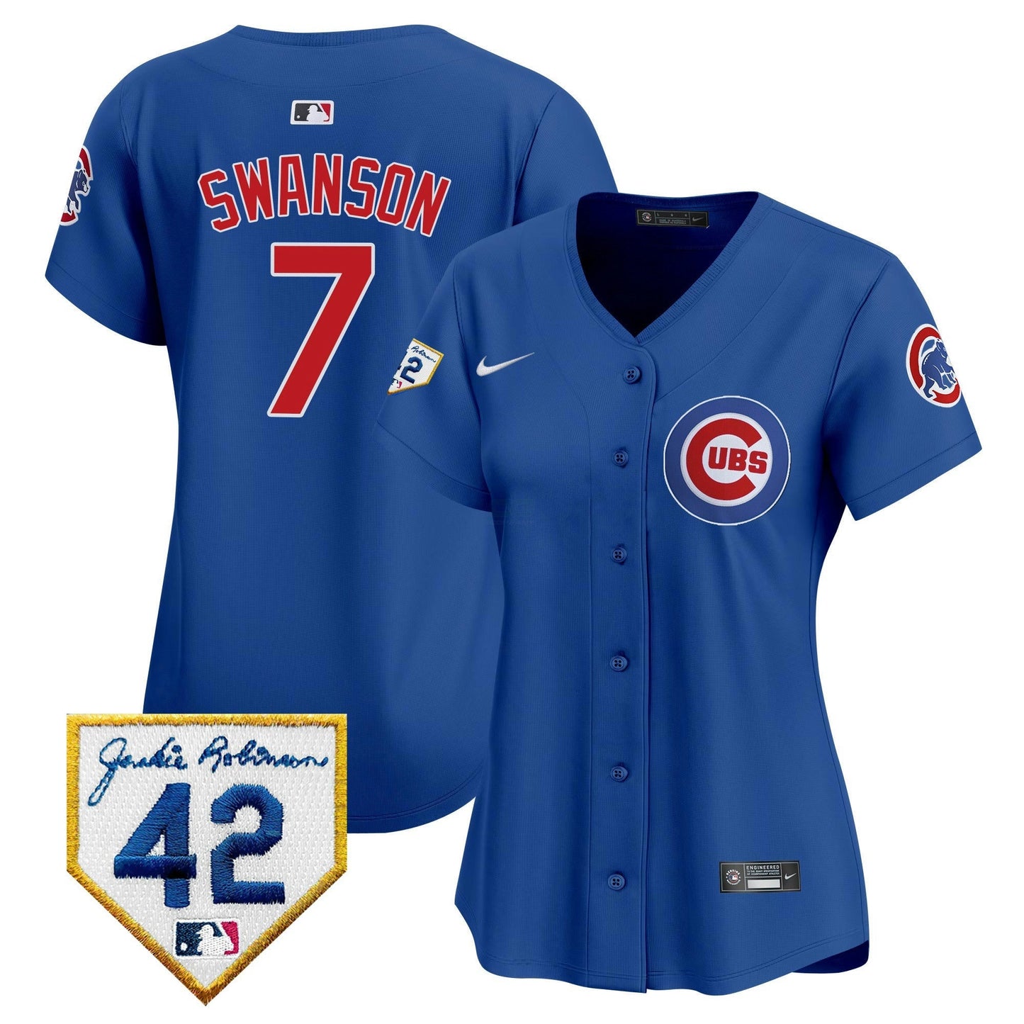 Camisa MLB Women’s Chicago Jackie Robinson Patch Vapor Premier Limited Jersey V2