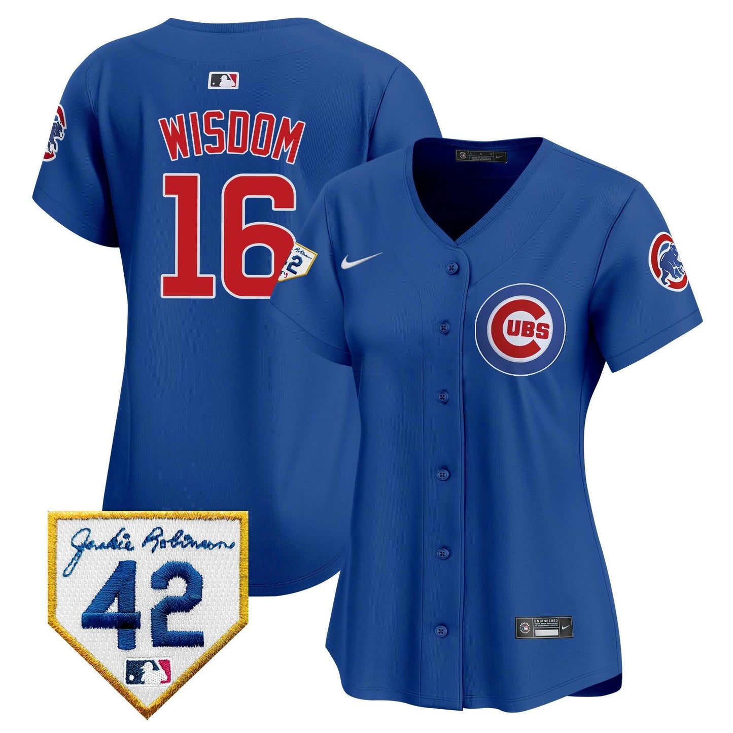 Camisa MLB Women’s Chicago Jackie Robinson Patch Vapor Premier Limited Jersey V2