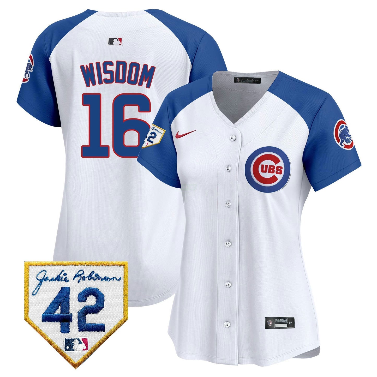 Camisa MLB Women’s Chicago Jackie Robinson Patch Vapor Premier Limited Jersey V2