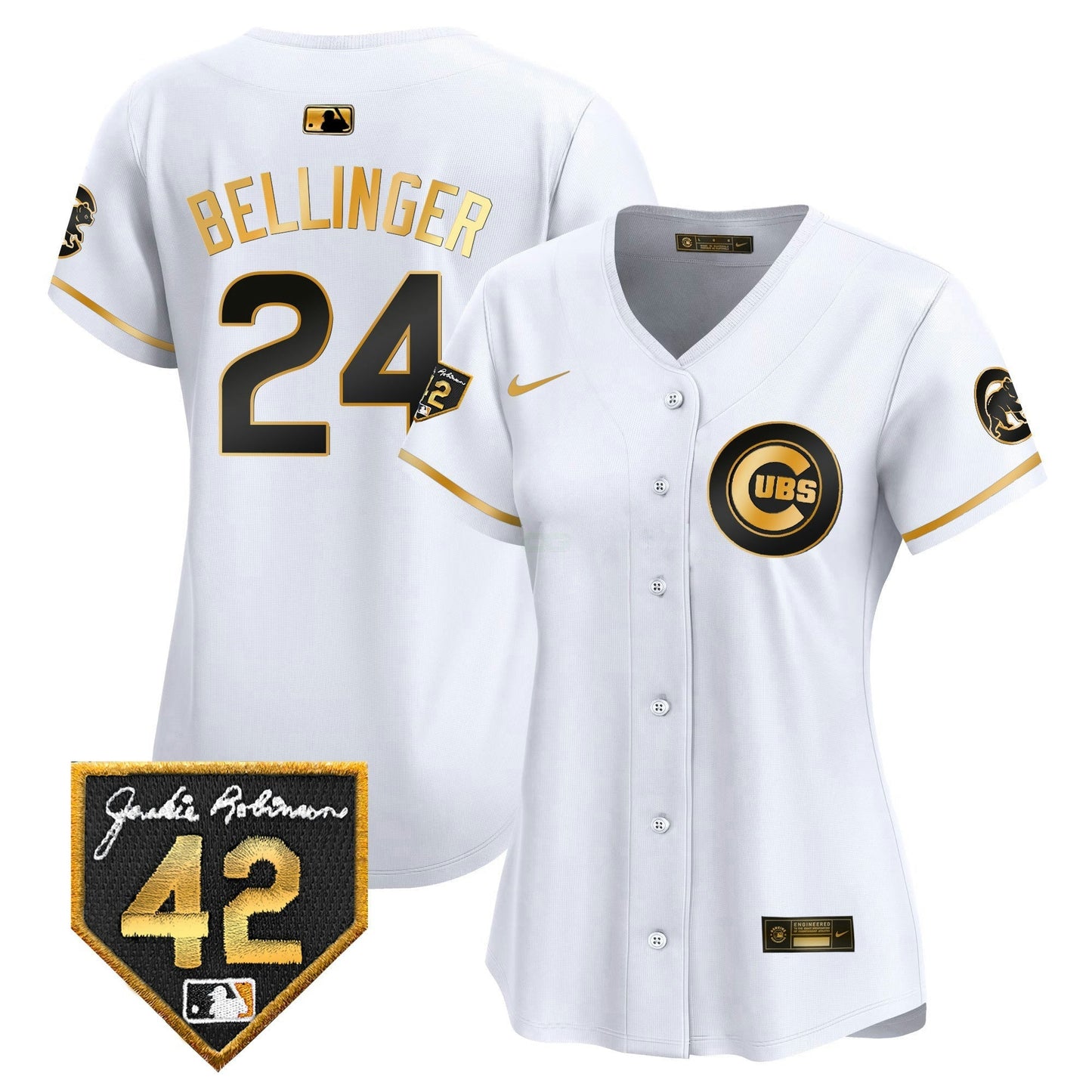 Camisa MLB Women’s Chicago Jackie Robinson Patch Vapor Premier Limited Jersey V2