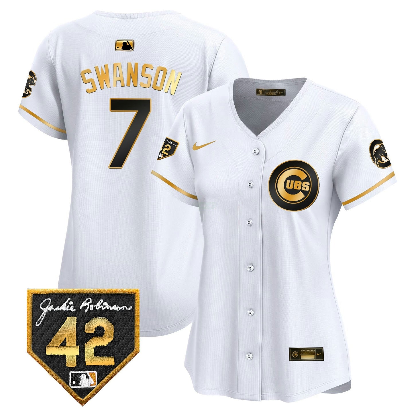 Camisa MLB Women’s Chicago Jackie Robinson Patch Vapor Premier Limited Jersey V2