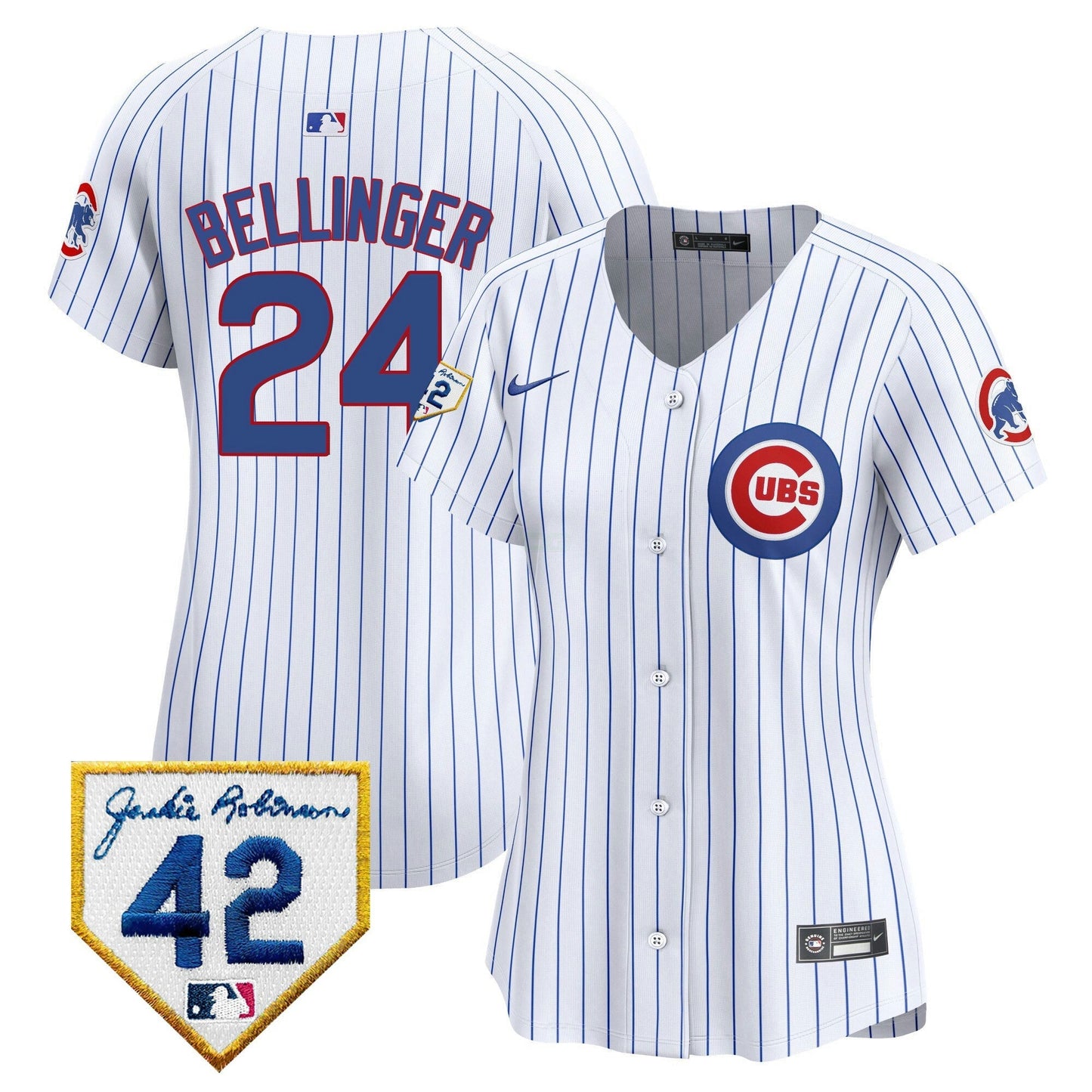 Camisa MLB Women’s Chicago Jackie Robinson Patch Vapor Premier Limited Jersey V2