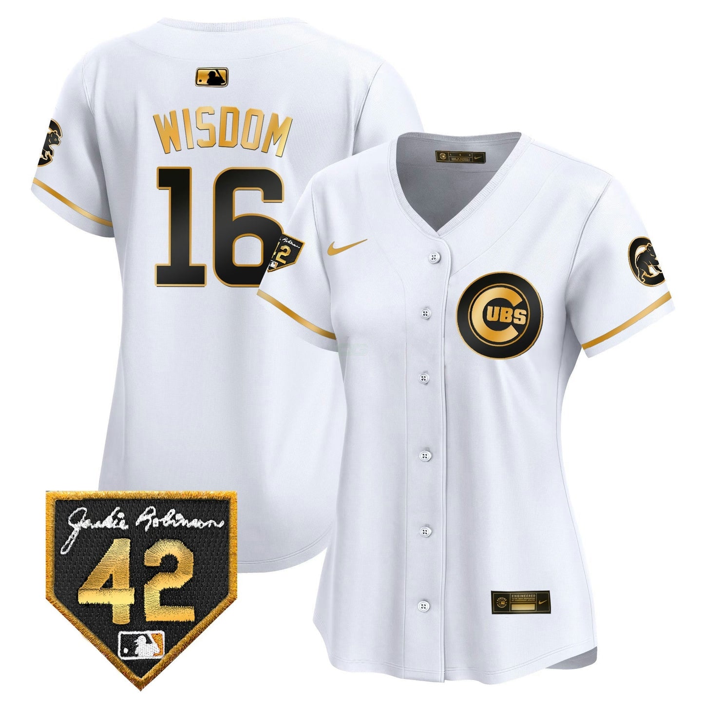 Camisa MLB Women’s Chicago Jackie Robinson Patch Vapor Premier Limited Jersey V2