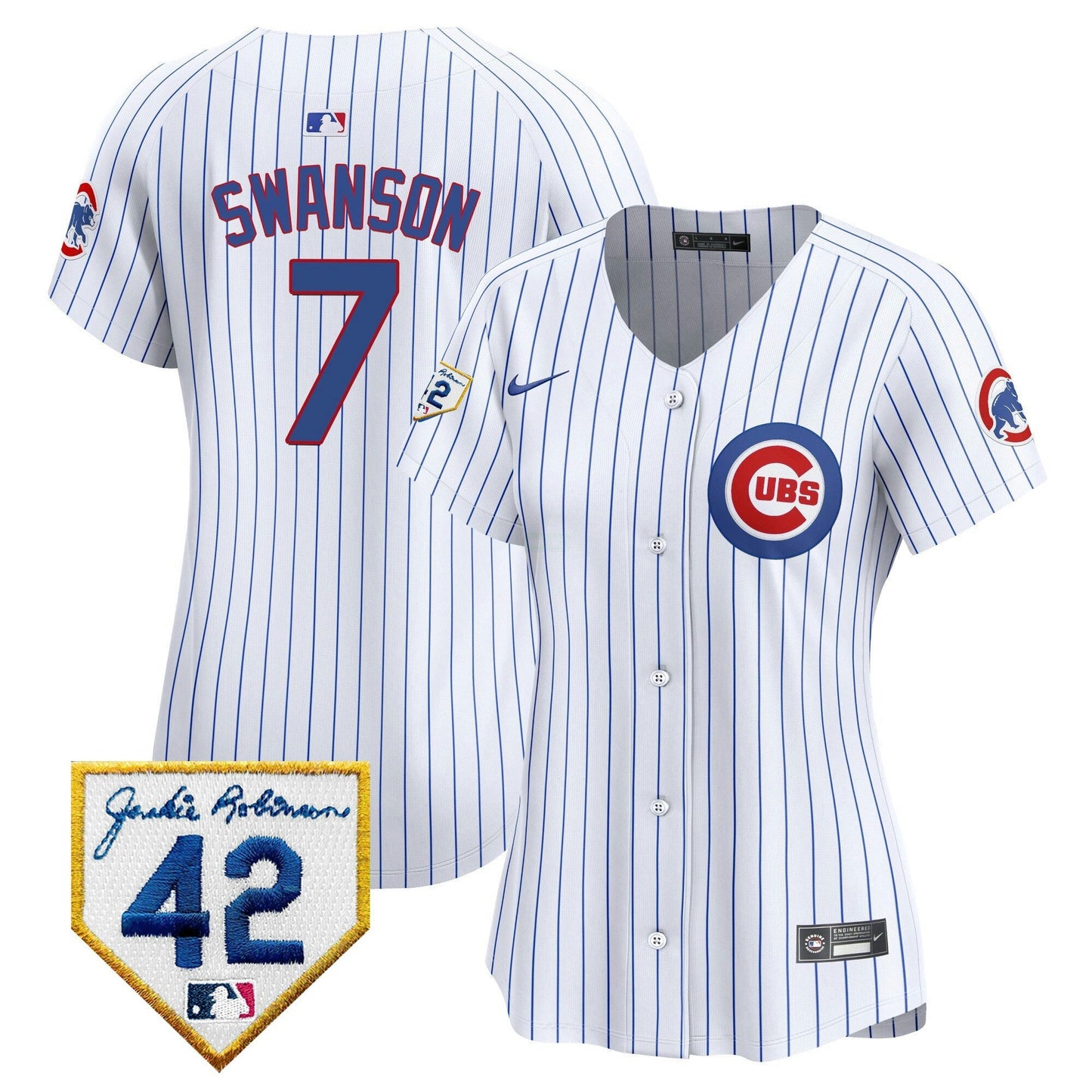 Camisa MLB Women’s Chicago Jackie Robinson Patch Vapor Premier Limited Jersey V2