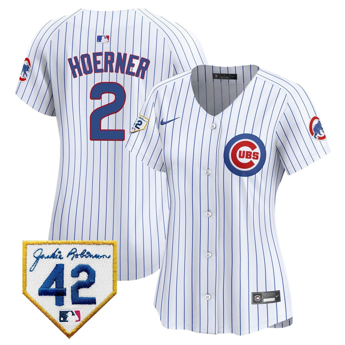 Camisa MLB Women’s Chicago Jackie Robinson Patch Vapor Premier Limited Jersey V2
