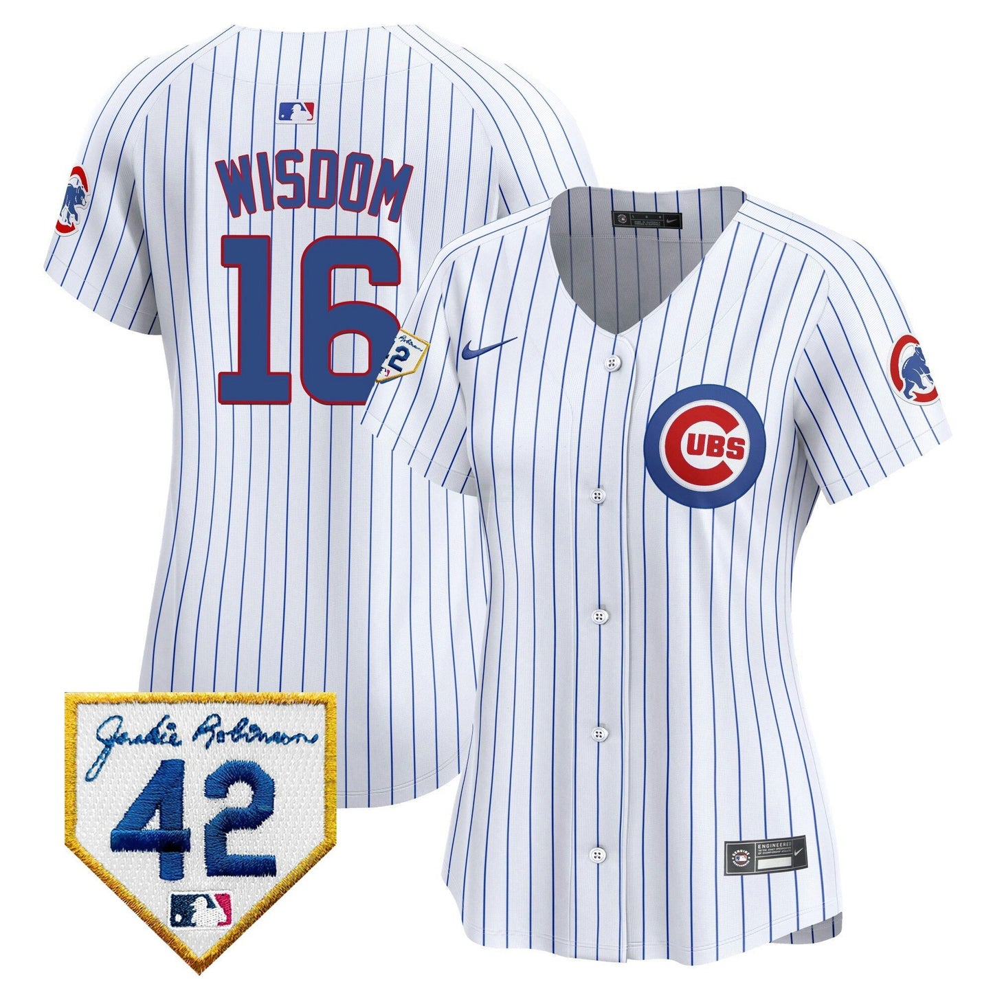 Camisa MLB Women’s Chicago Jackie Robinson Patch Vapor Premier Limited Jersey V2