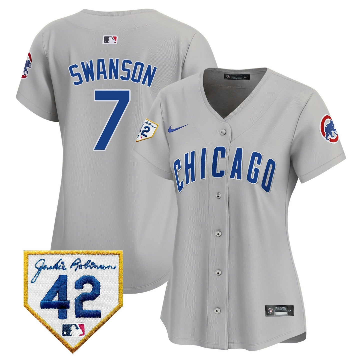 Camisa MLB Women’s Chicago Jackie Robinson Patch Vapor Premier Limited Jersey V2