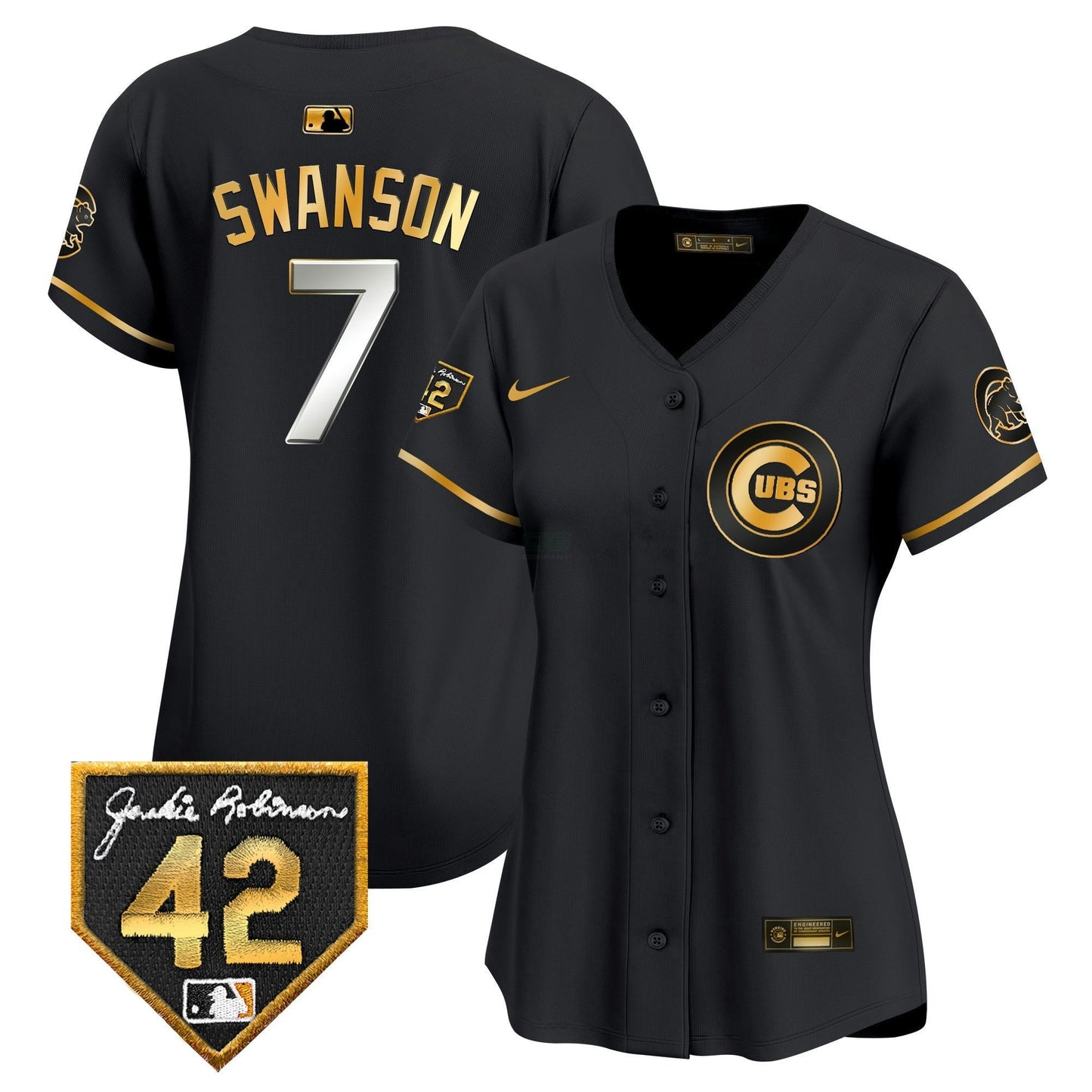 Camisa MLB Women’s Chicago Jackie Robinson Patch Vapor Premier Limited Jersey V2