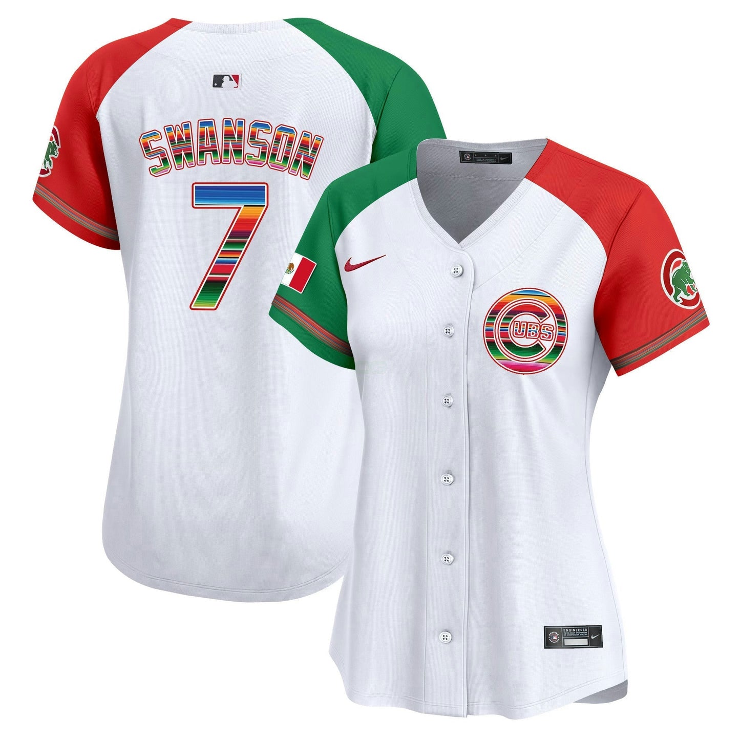 Camisa MLB Chicago Cubs Women’s Chicago Mexico Vapor Premier Limited Jersey