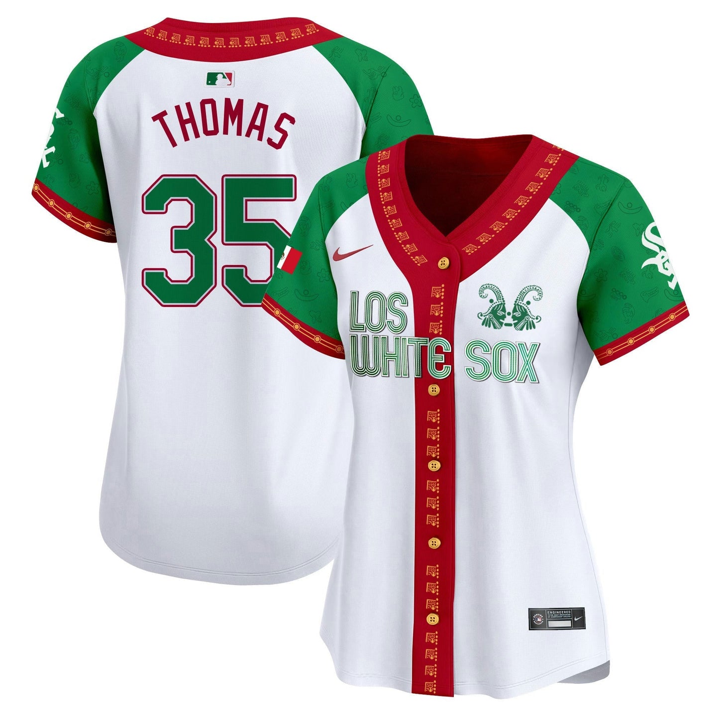 Camisa MLB Chicago White Sox Women’s Chicago Mexico Vapor Premier Limited Jersey