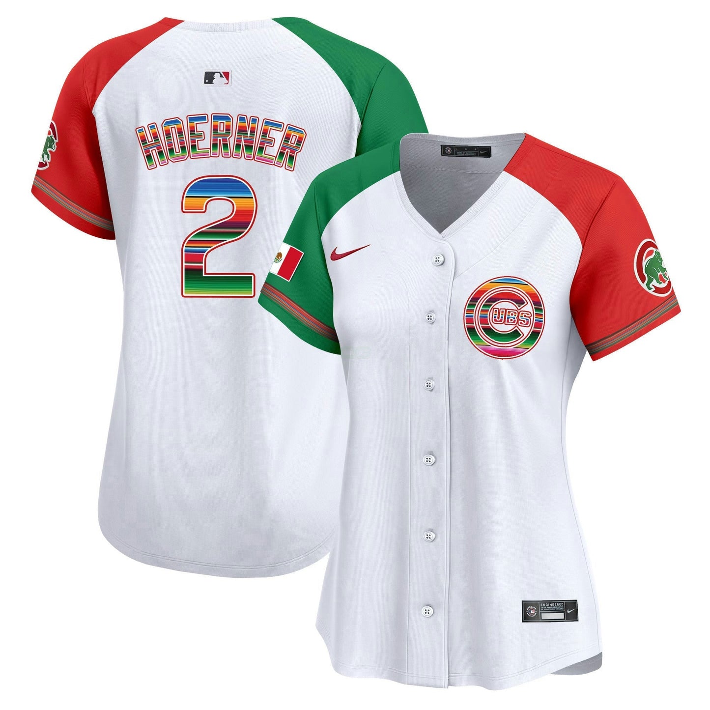 Camisa MLB Chicago Cubs Women’s Chicago Mexico Vapor Premier Limited Jersey