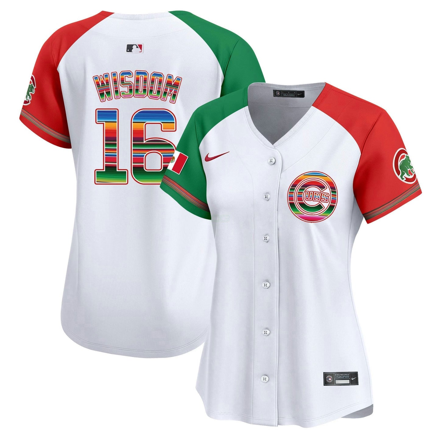 Camisa MLB Chicago Cubs Women’s Chicago Mexico Vapor Premier Limited Jersey