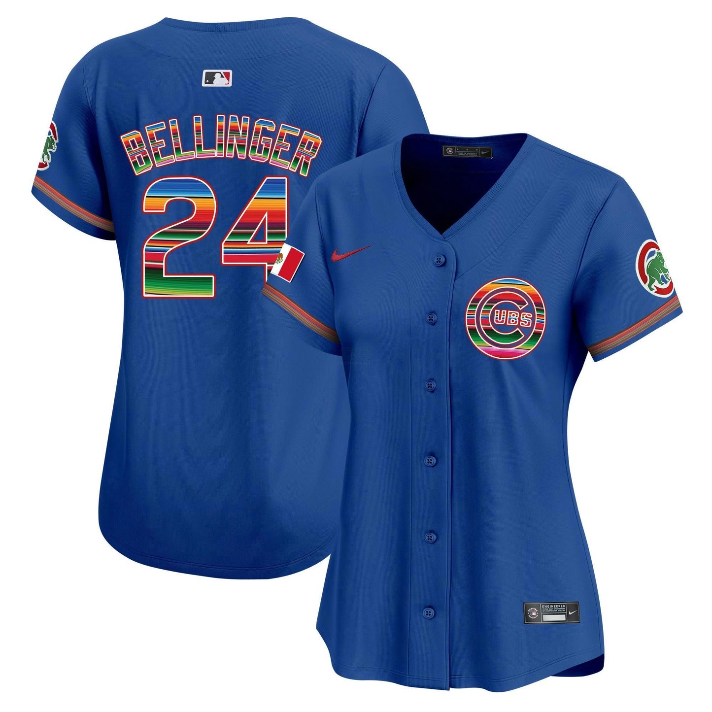 Camisa MLB Chicago Cubs Women’s Chicago Mexico Vapor Premier Limited Jersey
