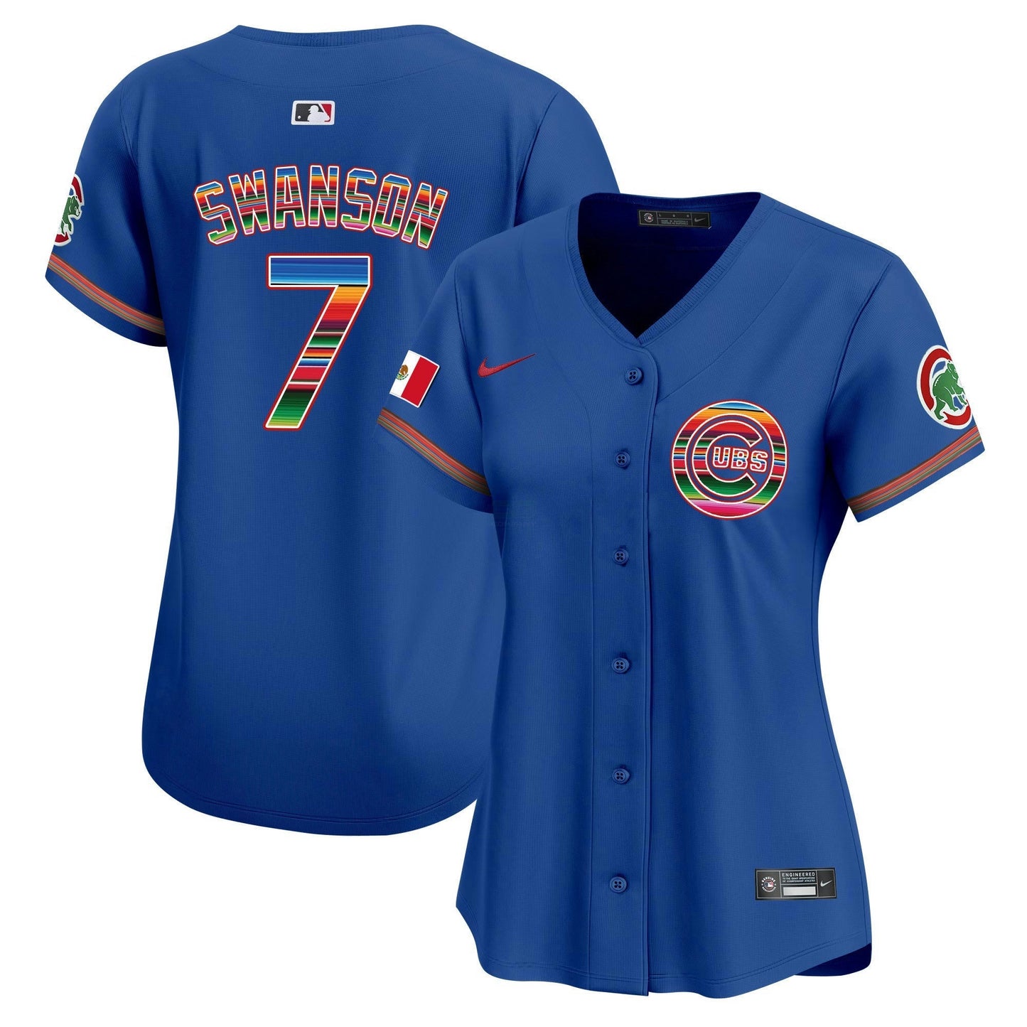 Camisa MLB Chicago Cubs Women’s Chicago Mexico Vapor Premier Limited Jersey
