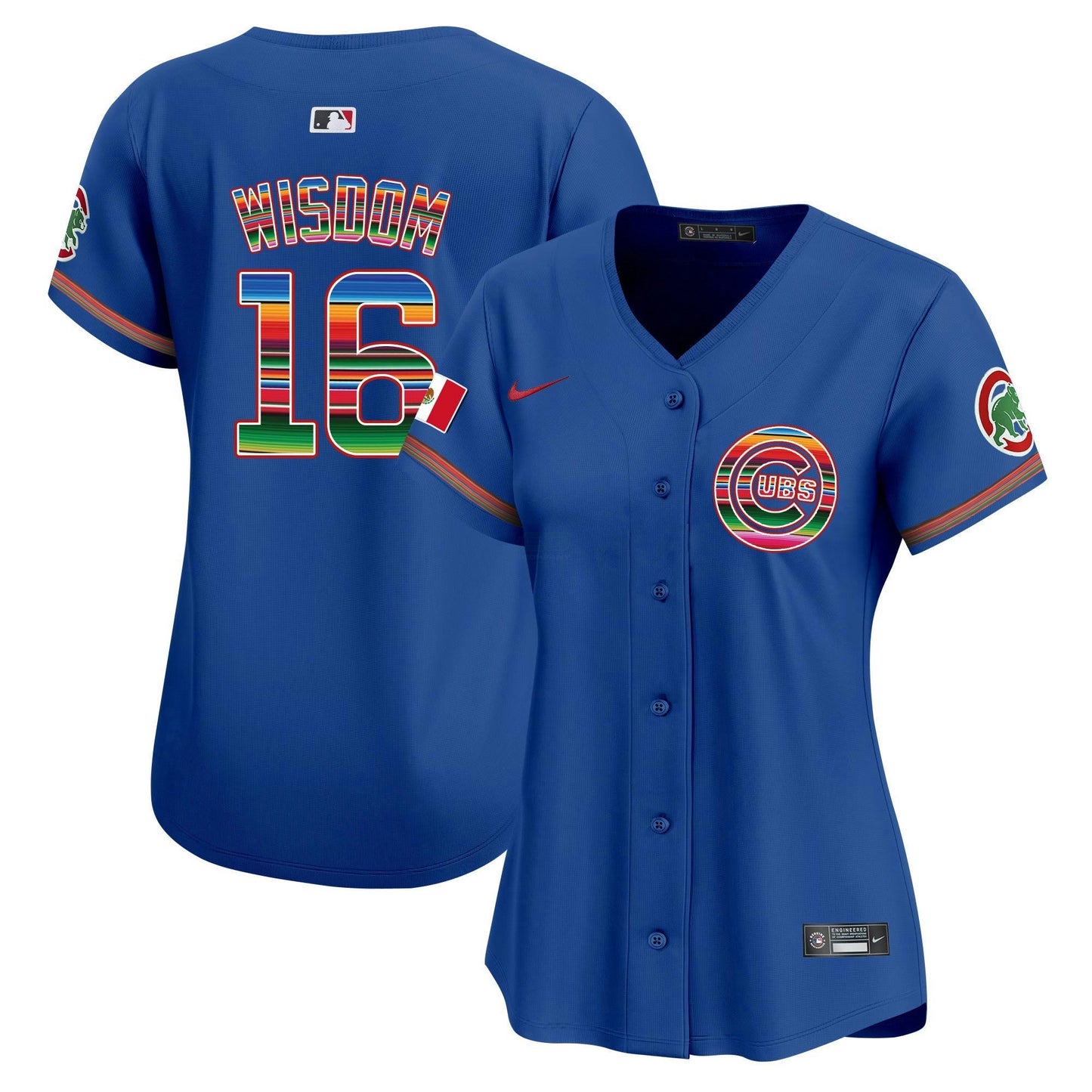 Camisa MLB Chicago Cubs Women’s Chicago Mexico Vapor Premier Limited Jersey