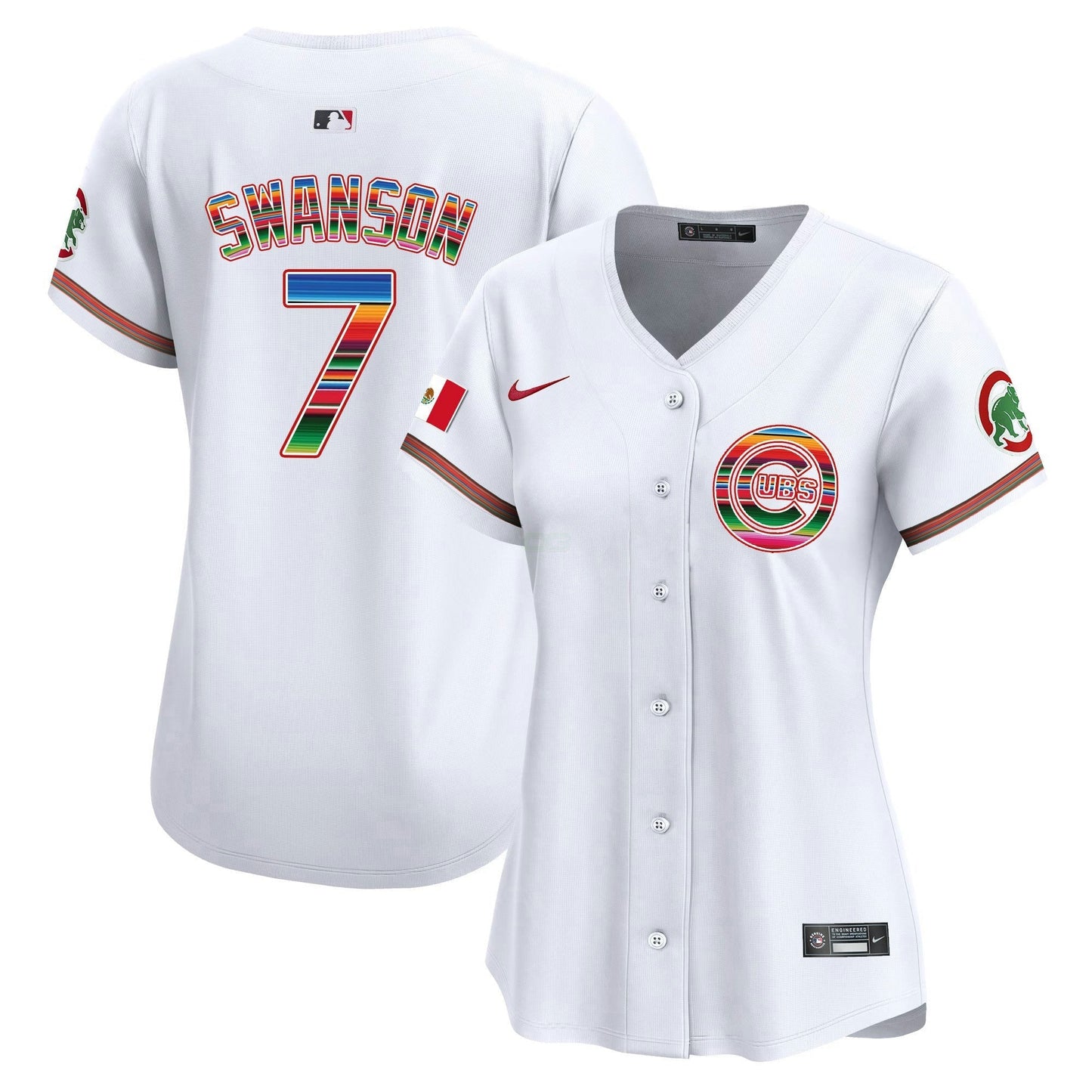 Camisa MLB Chicago Cubs Women’s Chicago Mexico Vapor Premier Limited Jersey