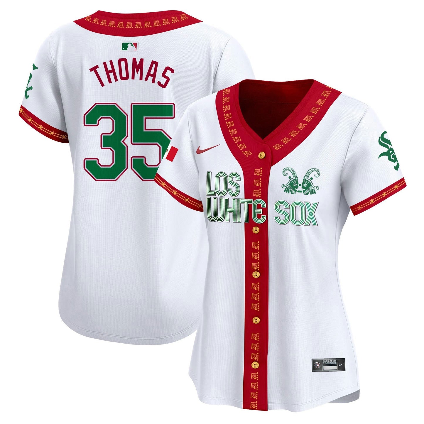 Camisa MLB Chicago White Sox Women’s Chicago Mexico Vapor Premier Limited Jersey