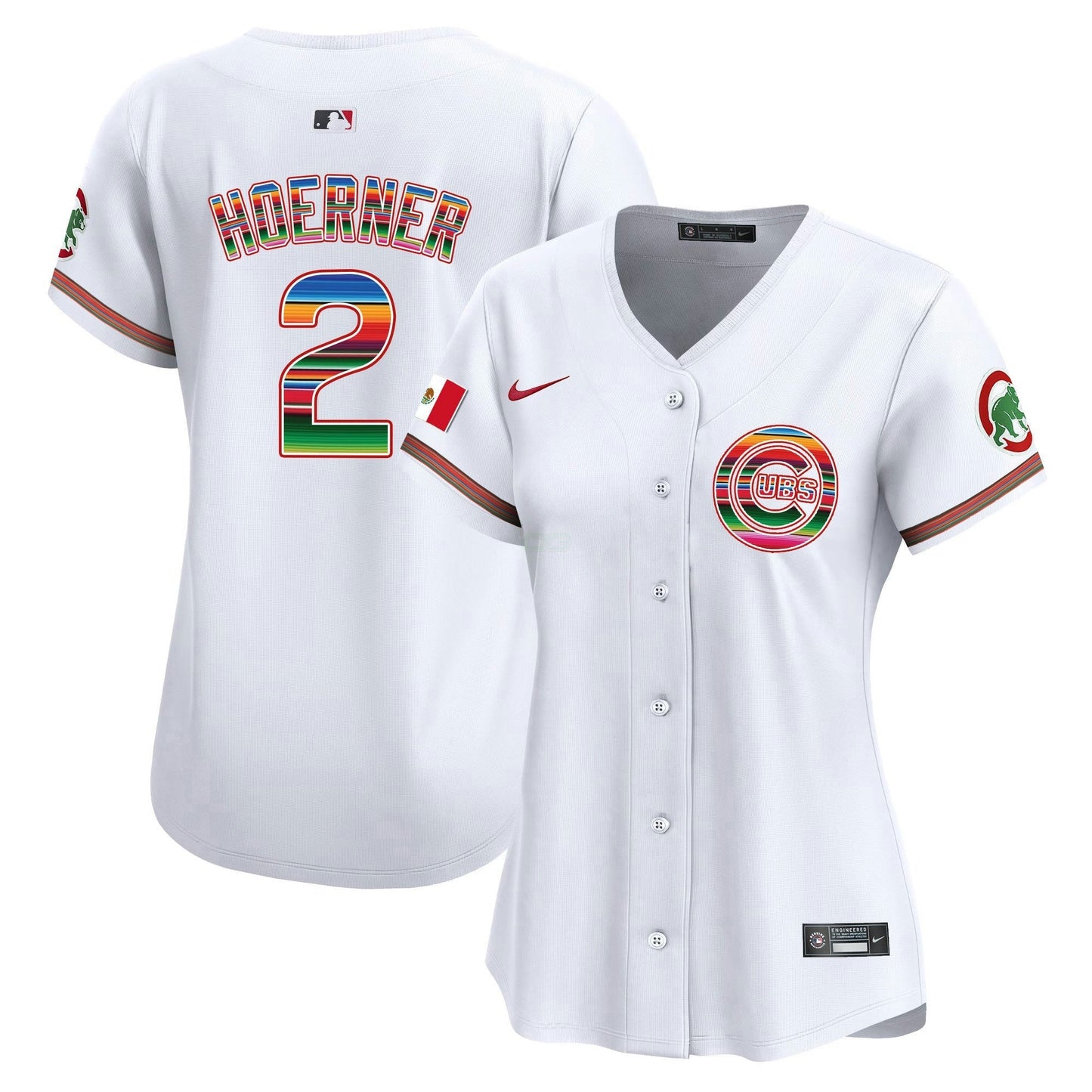 Camisa MLB Chicago Cubs Women’s Chicago Mexico Vapor Premier Limited Jersey