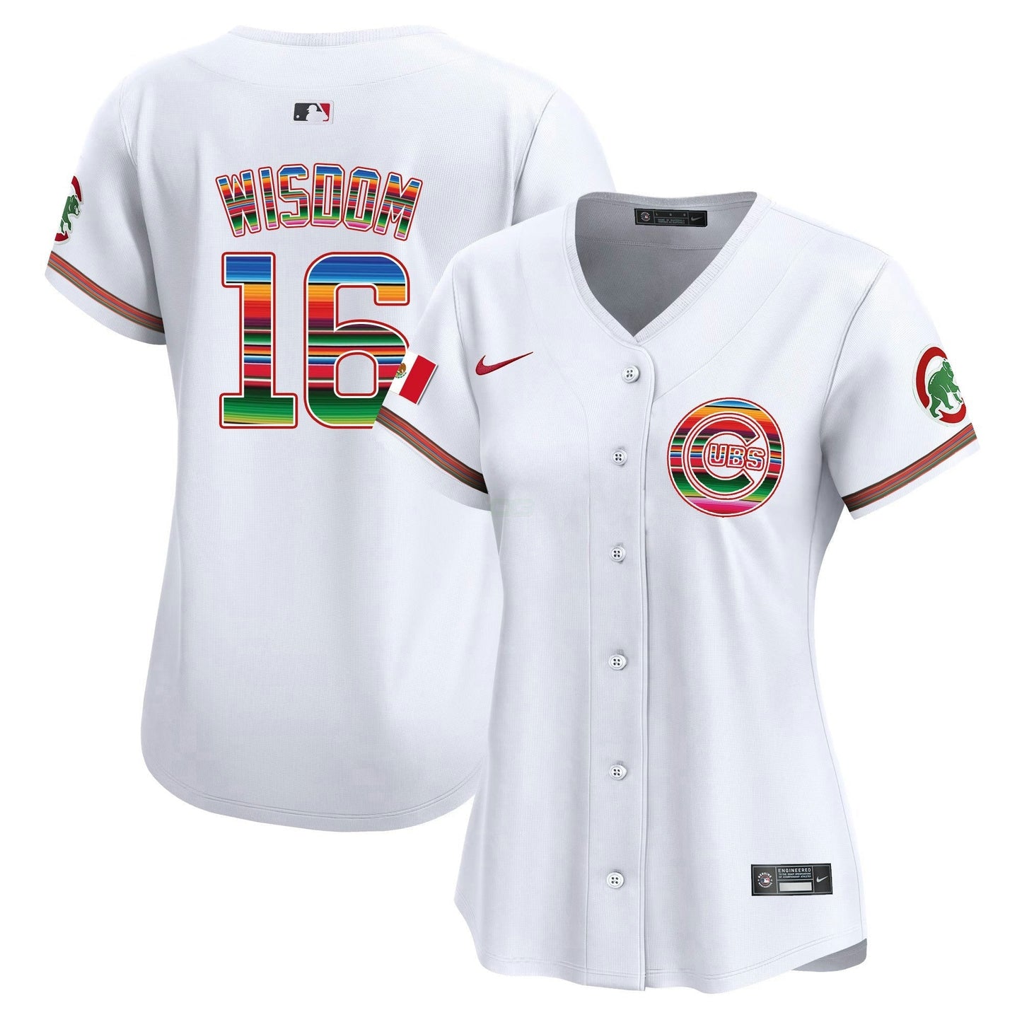 Camisa MLB Chicago Cubs Women’s Chicago Mexico Vapor Premier Limited Jersey