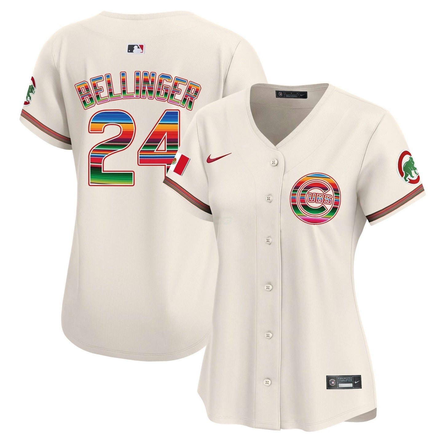 Camisa MLB Chicago Cubs Women’s Chicago Mexico Vapor Premier Limited Jersey