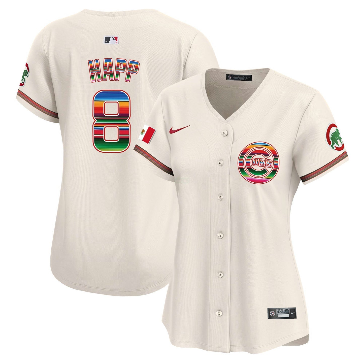 Camisa MLB Chicago Cubs Women’s Chicago Mexico Vapor Premier Limited Jersey