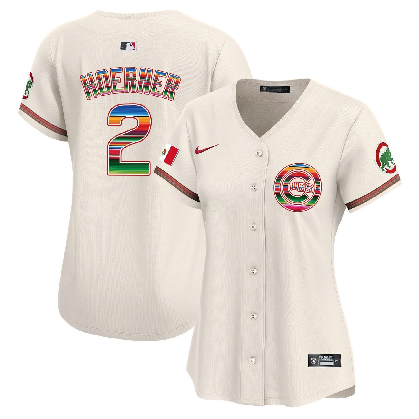Camisa MLB Chicago Cubs Women’s Chicago Mexico Vapor Premier Limited Jersey