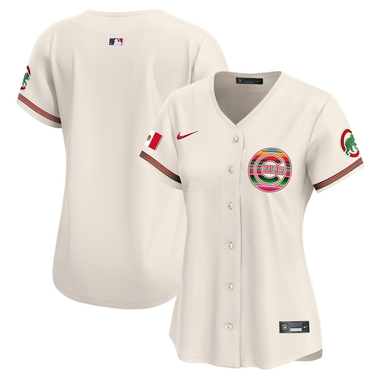 Camisa MLB Chicago Cubs Women’s Chicago Mexico Vapor Premier Limited Jersey