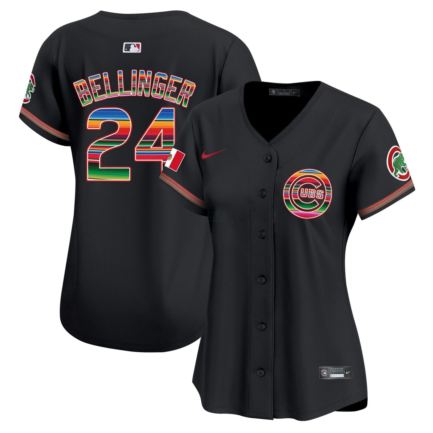 Camisa MLB Chicago Cubs Women’s Chicago Mexico Vapor Premier Limited Jersey