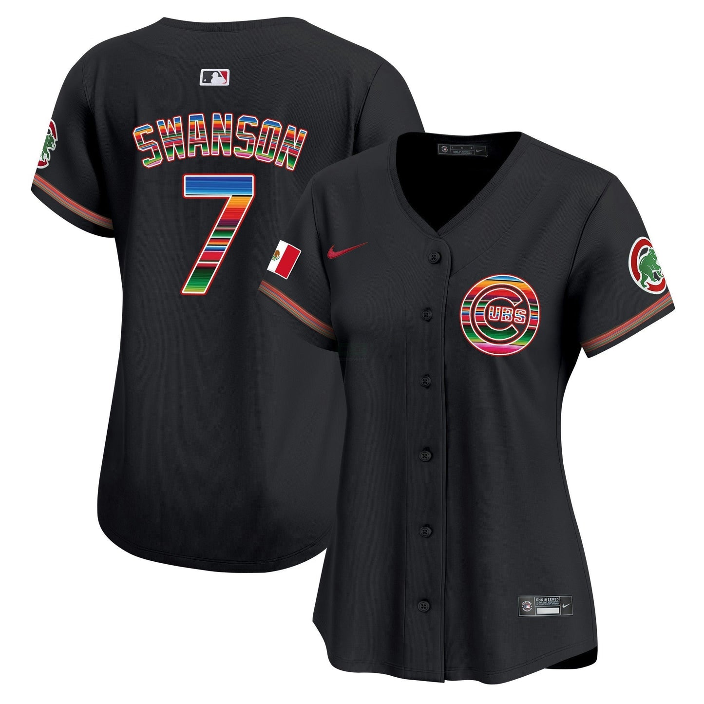 Camisa MLB Chicago Cubs Women’s Chicago Mexico Vapor Premier Limited Jersey