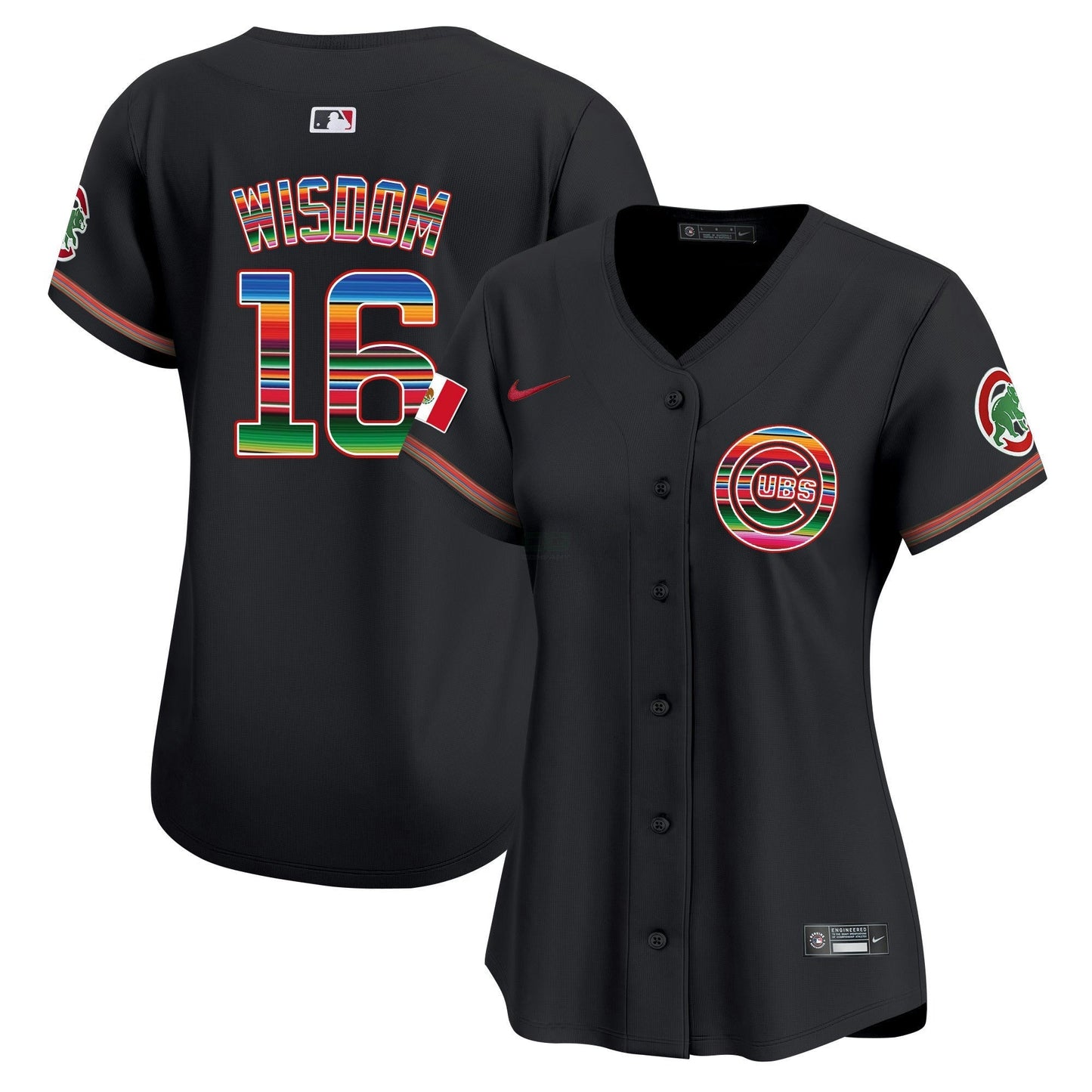 Camisa MLB Chicago Cubs Women’s Chicago Mexico Vapor Premier Limited Jersey