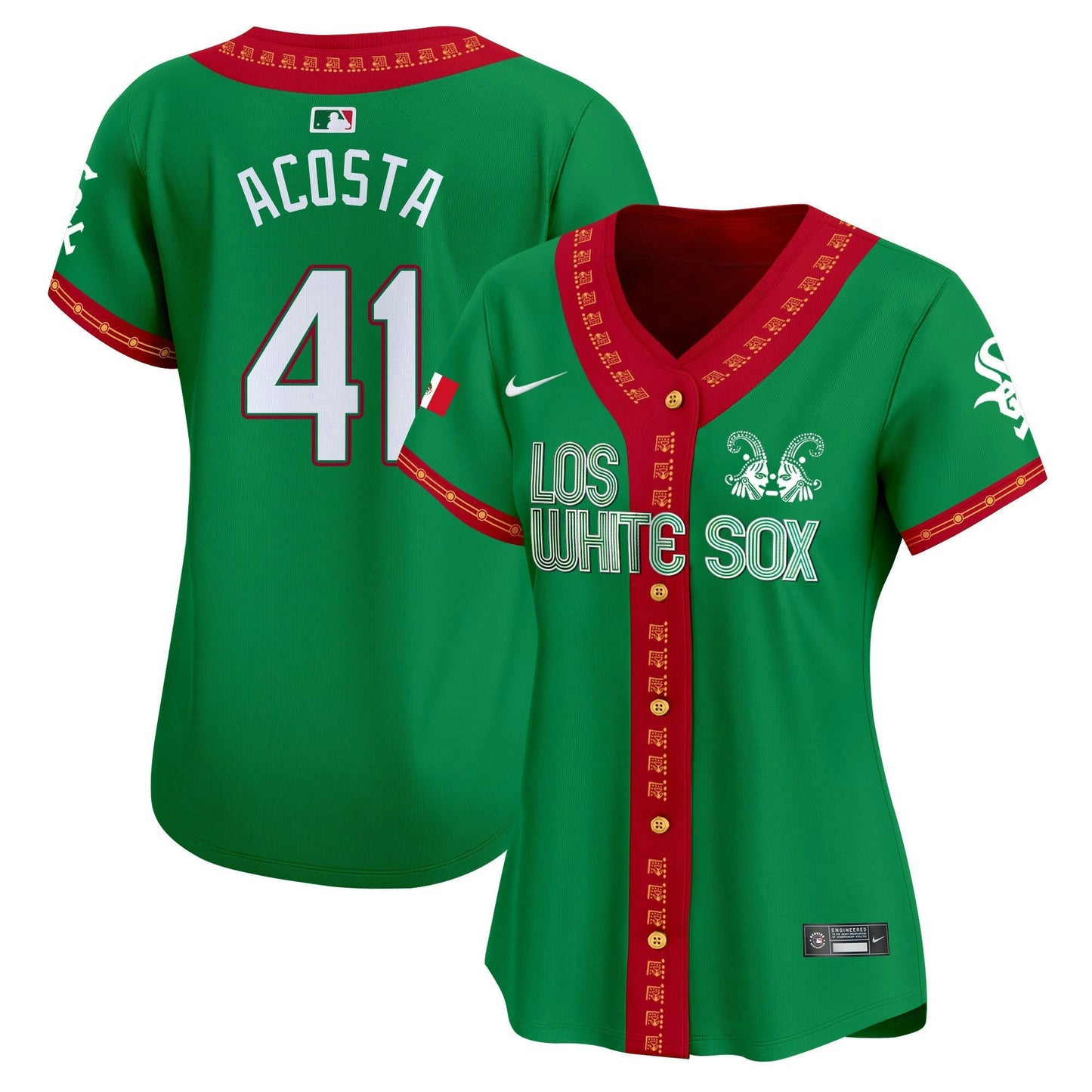 Camisa MLB Chicago White Sox Women’s Chicago Mexico Vapor Premier Limited Jersey