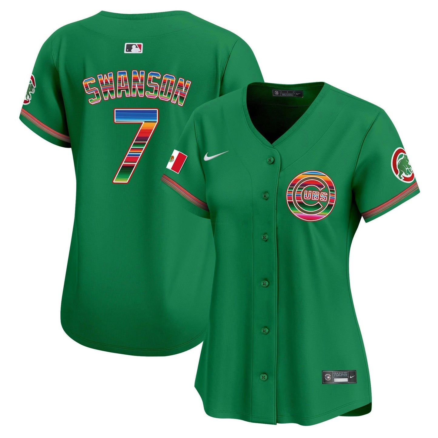 Camisa MLB Chicago Cubs Women’s Chicago Mexico Vapor Premier Limited Jersey