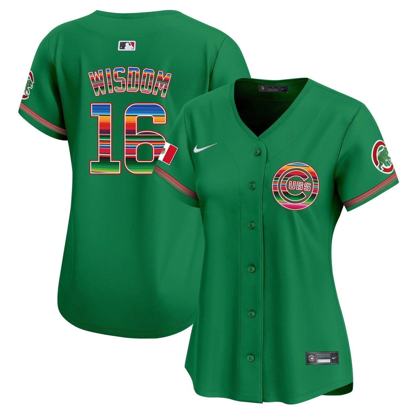 Camisa MLB Chicago Cubs Women’s Chicago Mexico Vapor Premier Limited Jersey