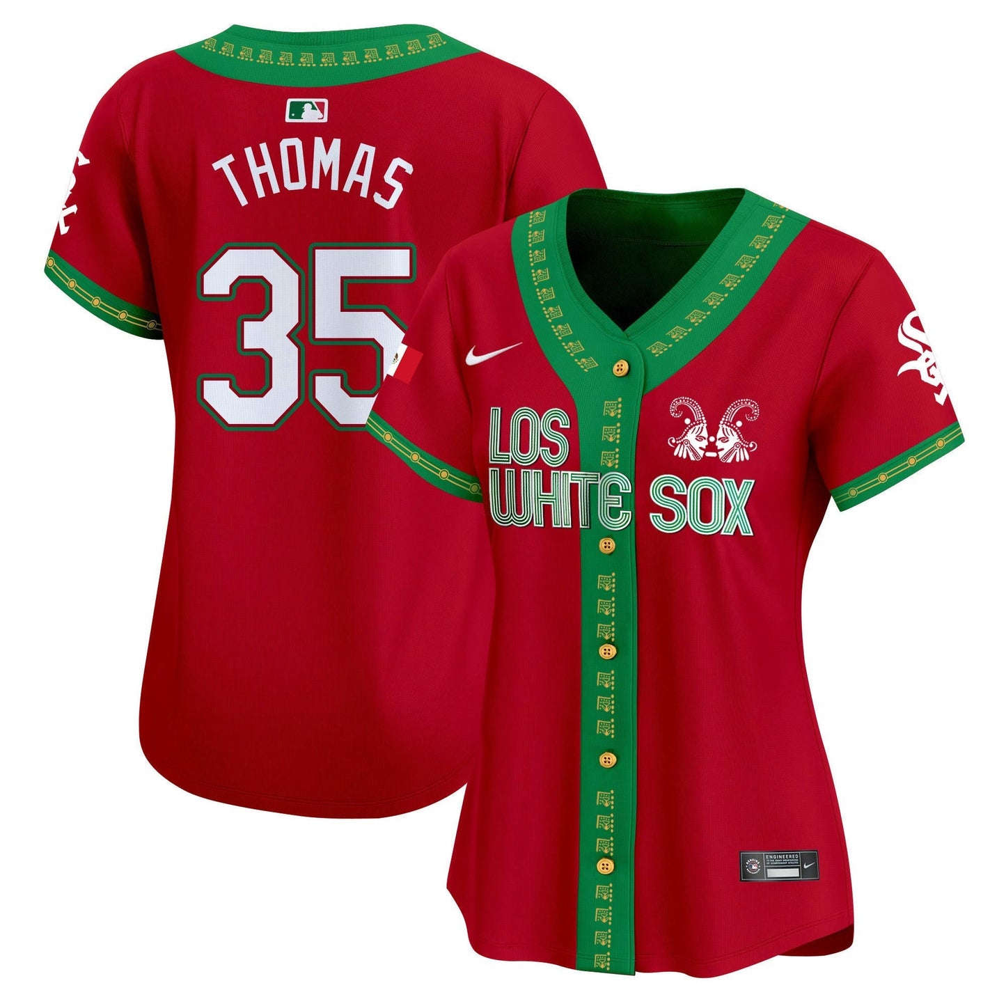 Camisa MLB Chicago White Sox Women’s Chicago Mexico Vapor Premier Limited Jersey