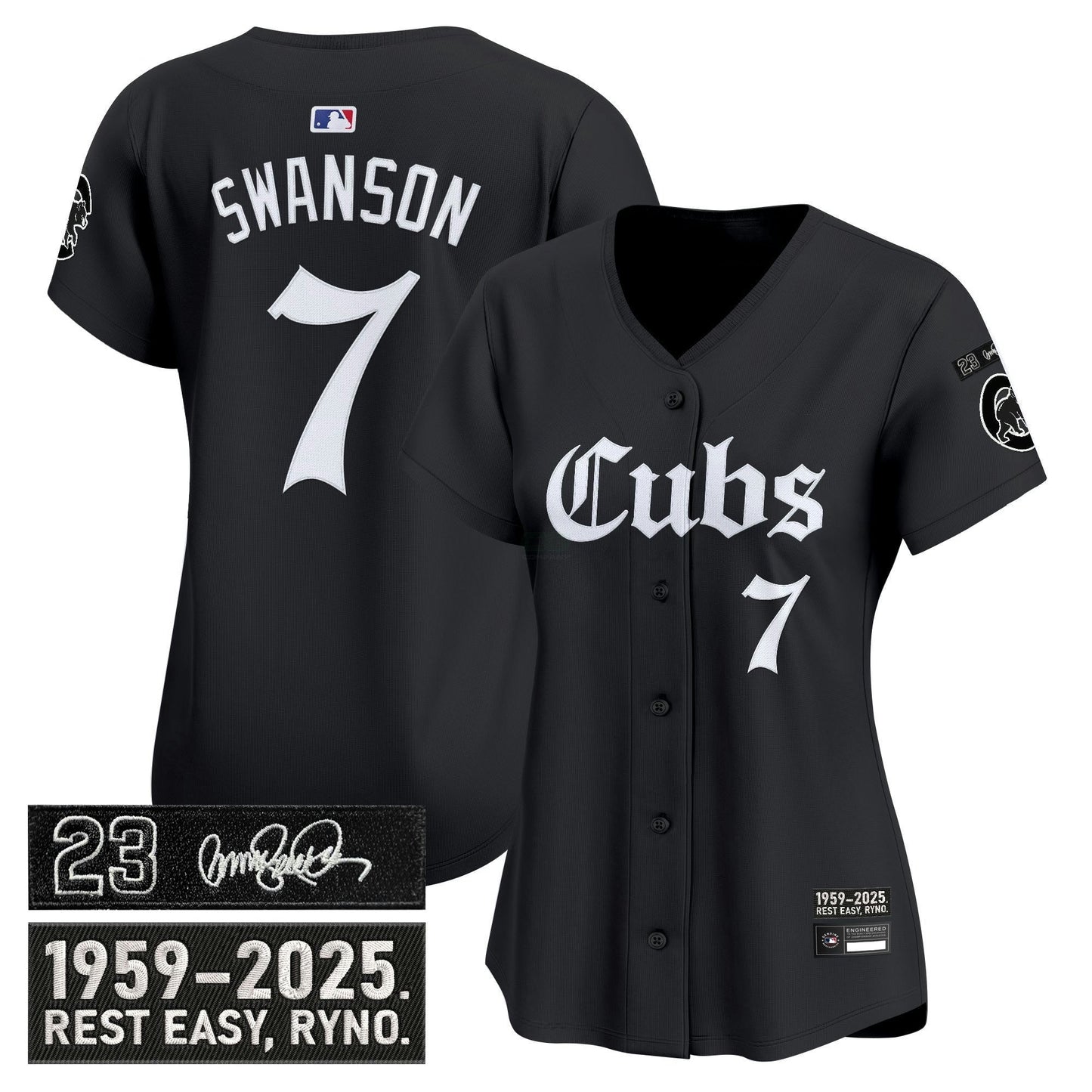 Camisa MLB Women’s Chicago ‘Ryne Sandberg Tribute’ Vapor Premier Limited Jersey – Gothic Edition